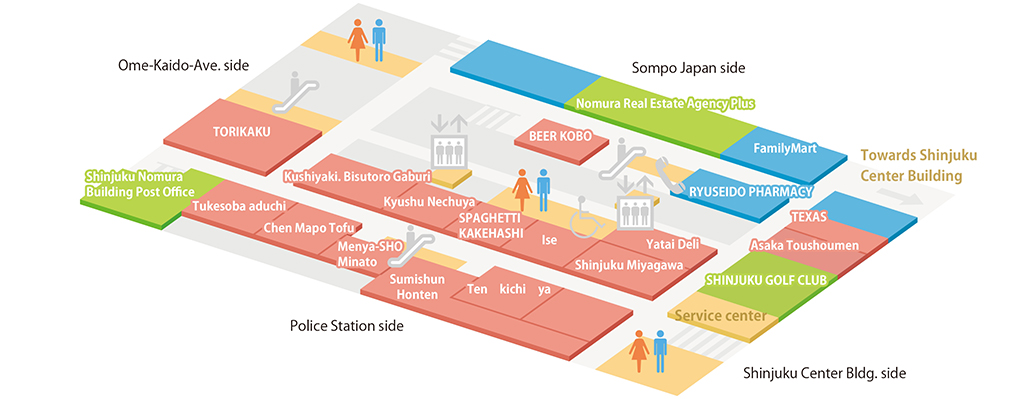 B2F Floor map