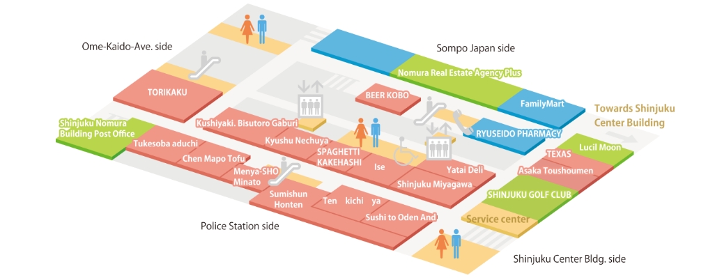 B2F Floor map